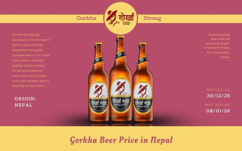 Gorkha Strong Beer Price in Nepal
