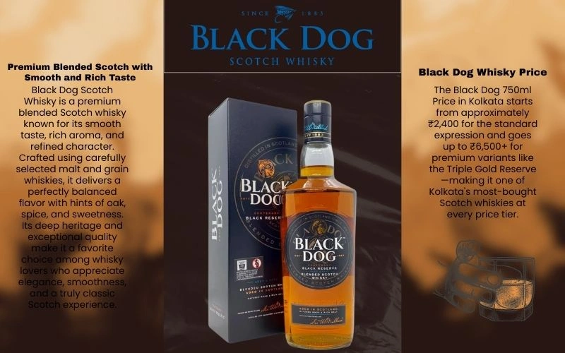 Black Dog 750ml Price in Kolkata