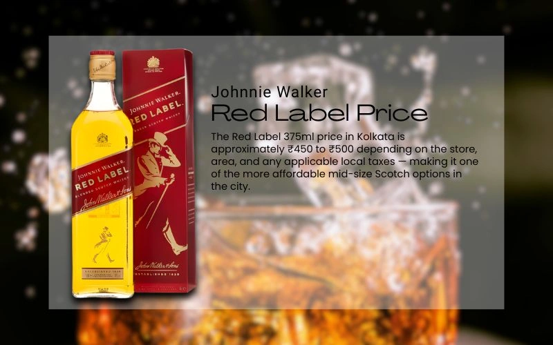 Red Label 375ml Price in Kolkata