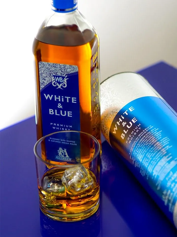 White and Blue Whisky Price
